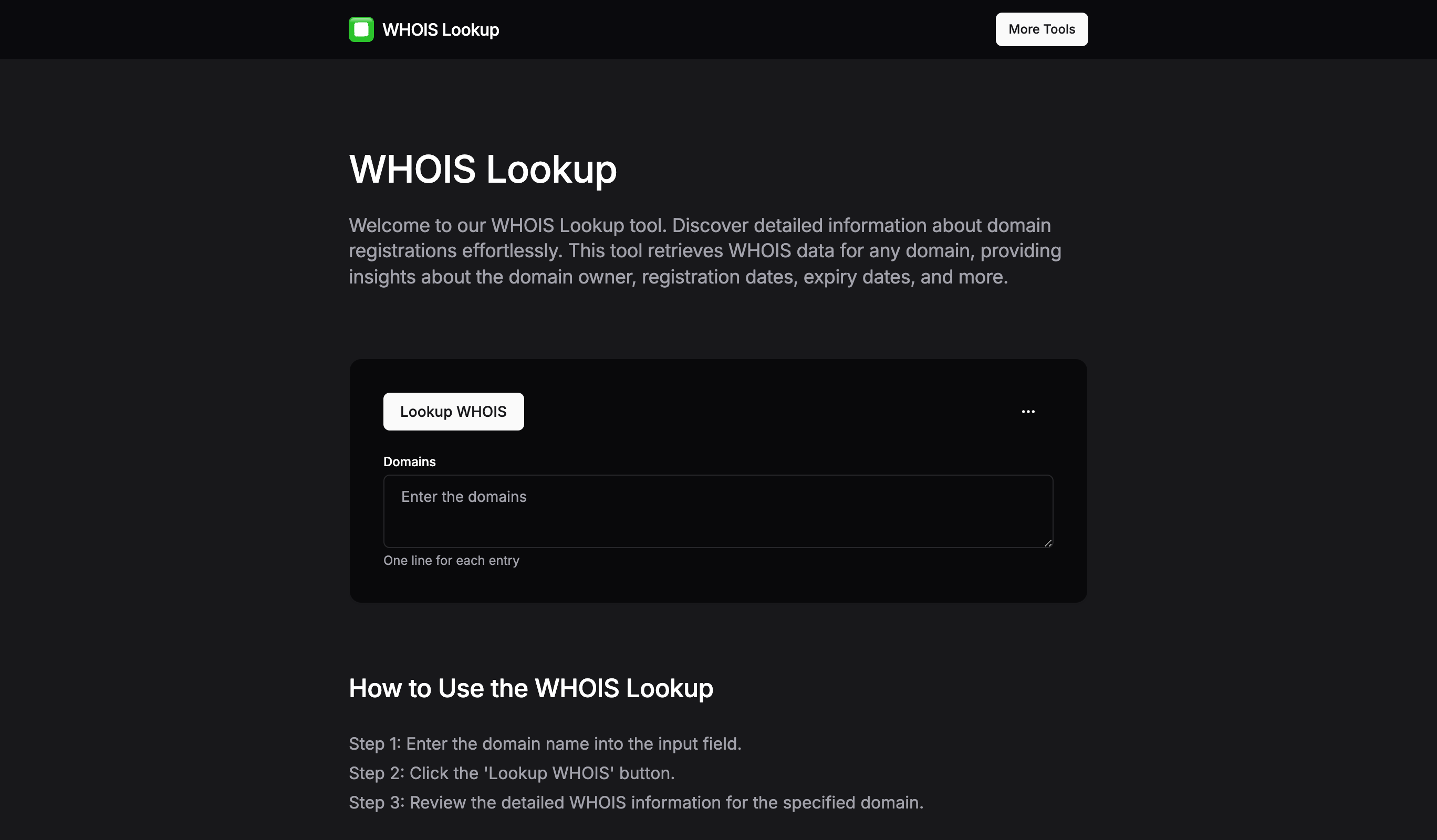 Domain Who Is Who Lookup